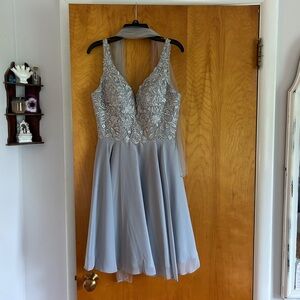 Light Blue Homecoming Dress